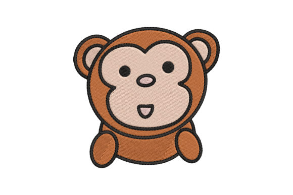 Cute Baby Animal Monkey Cartoon Embroidery Review