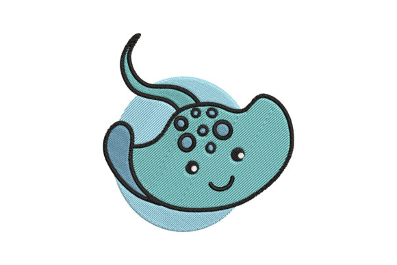 Cute Baby Animal Stingray Cartoon Embroidery Review