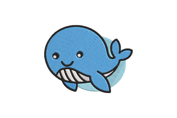 Cute Baby Animal Whale Cartoon Embroidery Review