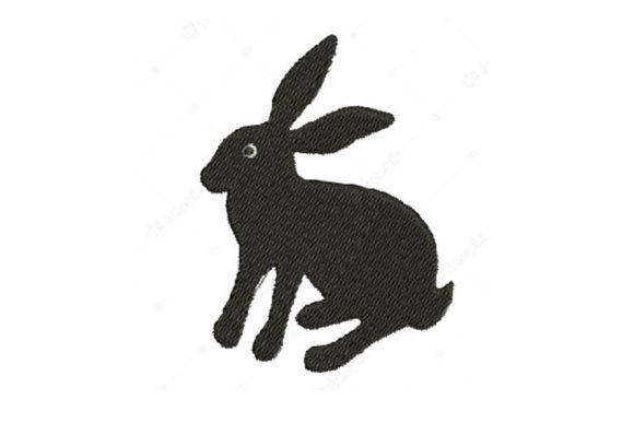 Cute Rabbit Embroidery Design for Seasonal Shop Collections