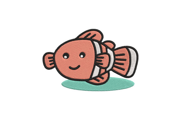 Cute Sea Animal Fish Embroidery Design Review