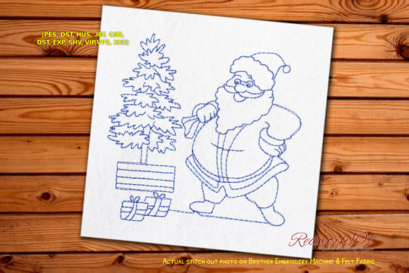 Santa Claus Redwork: A Festive Embroidery Review