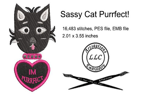 Sassy Cat Embroidery Design: A Designer’s Review