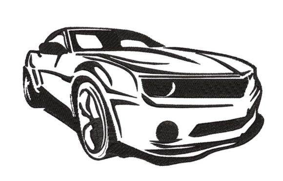 Sports Car Outline Embroidery Design: A Designer Review
