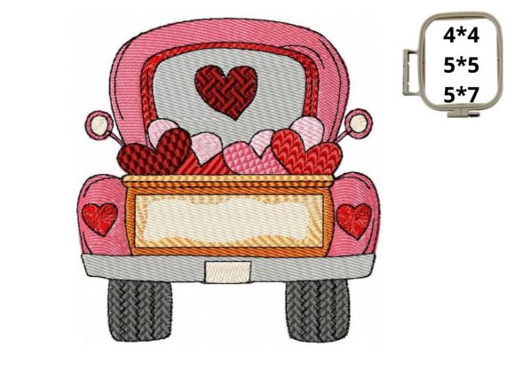 Valentine Pink Truck: My Hands-On Embroidery Design Review